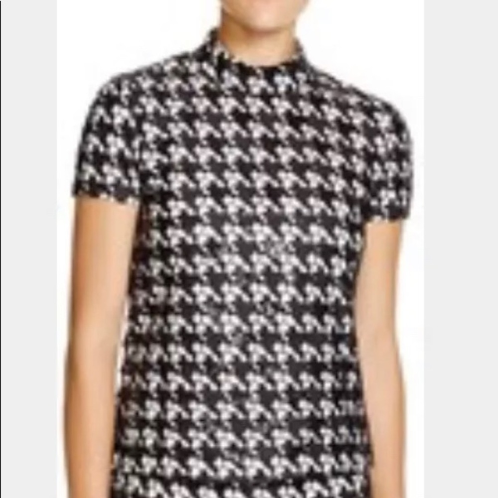 Rachel Zoe Sequin Houndstooth Top. NWT! Size 6